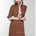 Spring Round Neck Special Sleeve Elegant Women′s Dress